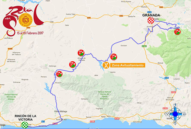 Ruta del Sol stage 1 map